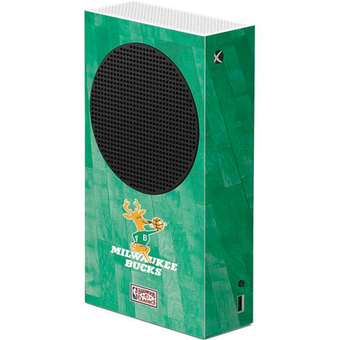 NBA Milwaukee Bucks Hardwood Classics Xbox Series S Console Skin